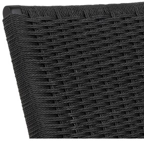 Poltrona nera con intreccio Carson - Actona