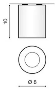 Azzardo AZ1360 - Plafoniera da esterno ARO 1xGU10/50W/230V IP54