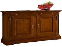 Madia credenza 2 ante in legno tinta noce l 213xp55xh109