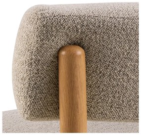 Poltrona beige in tessuto bouclé Burley - Actona