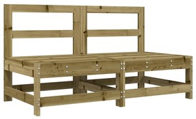 Set salotto da giardino 6 pz in legno impregnato di pino