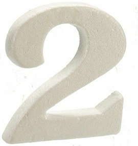 Numeri 2 Bianco polistirene 2 x 15 x 10 cm (12 Unità)