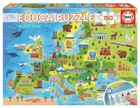 Puzzle per Bambini Europe Map Educa (150 pcs)