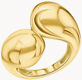 Anello in argento placcato oro Blanca