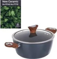 Casseruola 24 cm con coperchio ottanio New Ceramic