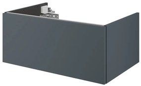 Mobile da bagno sotto lavabo SENSEA Neo laccato lucido L 75 x H 32 x P 48 cm 1 cassetto, lavabo non incluso