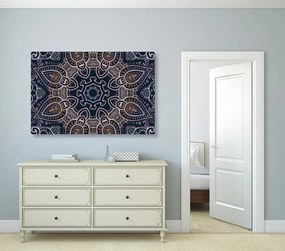 Quadro su tela – Mandala con motivo indiano