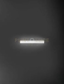 Applique in alluminio colore bianco wally biemissione led 19w 3000k...