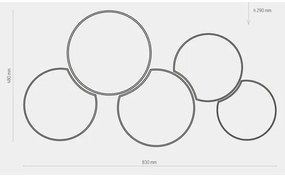 Plafoniera per bambini MONA KIDS 5xE27/15W/230V