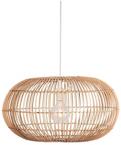 Searchlight 7401CW - Lampadario a sospensione con filo BALI 1xE27/60W/230V diametro 48 cm rattan