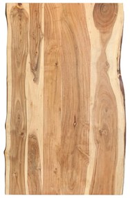 Piano Del Tavolo İn Legno Massello Di Acacia 100x(50-60)x3,8 Cm /