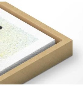 Quadro - Moulin Rouge - La Goulue In cornice di legno naturale 80x120