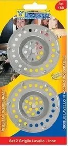 Griglie inox x lavello(set 2 pezzi)