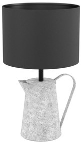 Lampada Da Tavolo Vintage Kensal Acciaio Grigio 1 Luce E27