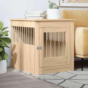 Gabbia Cani Arredamento Rovere Sonoma 64,5x80x71cm Multistrato /