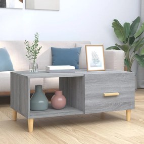 Tavolino Salotto Grigio Sonoma 89,5x50x40 Cm Legno Multistrato /
