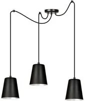 Lampada a Sospensione Link, Nero, Acciaio, N/x200x50 cm, EPIKASA