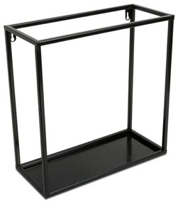 Mensola a muro 35x35 cm nera