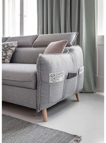 Divano letto angolare grigio chiaro (angolo sinistro) Sweet Harmony - Miuform