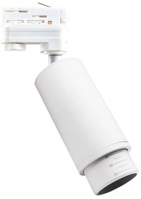 Faretto per sistema a binario trifase MICA 1xGU10/25W/230V bianco