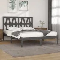 Giroletto Grigio in Legno Massello Pino 150x200cm 5FT King Size 3104005