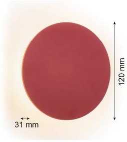 Argon 8320 - Applique a LED OREGON PLUS LED/3W/230V 3000K 12 cm rosso