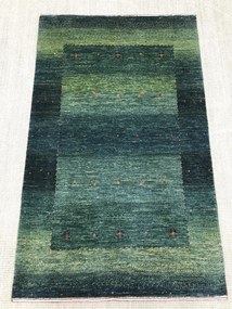Loribaft Tappeto persiano 90x140 Verde (Iran) Annodato A Mano