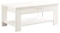 Tavolino da Salotto Moderno in Truciolare FSC cm 110x46,50 - JONNY Colore: Bianco