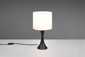 Lampada sabia paralume bianco e metallo nero 515790132