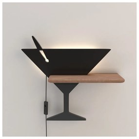 Lampada da parete nera Piccolo – Candellux Lighting