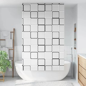 Tenda A Rullo Doccia 140x240 Cm Larghezza Tessuto 136 Cm /
