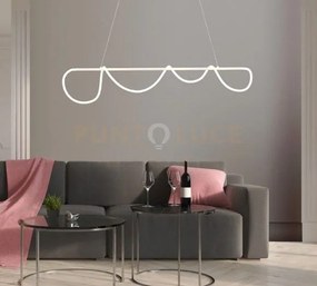 Noemi-sl b lampadario a sospensione led bianco opaco 38w dimmerabil...