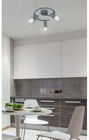 Luce Spot VIKING 3xE14/40W/230V grigio