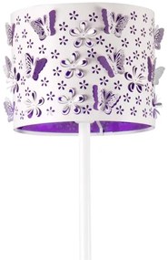 ONLI - Lampada con piedistallo TITILLA 1xE27/22W/230V viola/bianco