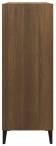 Credenza rovere marrone 69,5x32,5x90 cm in legno multistrato