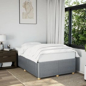 Giroletto Senza Materasso Grigio Chiaro 120x190 Cm İn Tessuto /