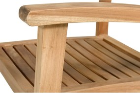 Sedia da esterno di colore naturale in legno massiccio Sunderland – Hartman