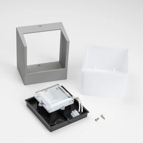 Brilagi - Applique a LED da esterno TERNI LED/12W/230V grigio IP44