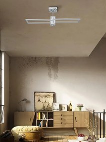 Plafoniera LED Sarita bianco IP20 bianco naturale, 2500 lumen NOVECENTO