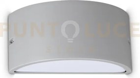 Rex-2 applique a parete ip44 1 luce attacco e27 grigio