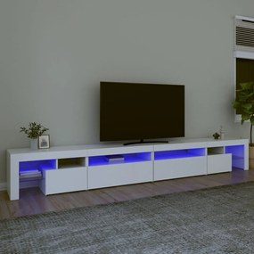 Mobile Porta Tv Con Luci Led Bianco 290x36,5x40 Cm /