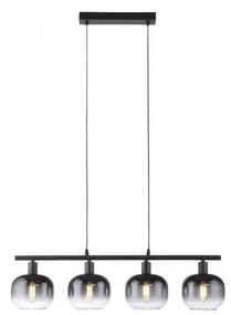 JUST LIGHT. 15421-18 - Lampadario a sospensione con filo ZEA 4xE14/25W/230V nero