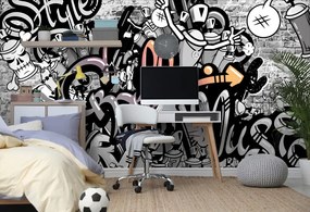 Carta da parati autoadesiva – Arte graffiti moderna