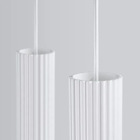Sollux SL.1536 - Lampadario a sospensione con filo KARBON 2xGU10/10W/230V bianco