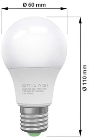 PACK 4x Lampadina LED ECOLINE A60 E27/10W/230V 4,000K - Brilagi