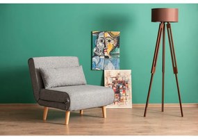 Poltrona grigio chiaro Folde - Artie