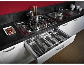 Credenza grigia per cassetto 83 x 46 cm Flexo - Elletipi