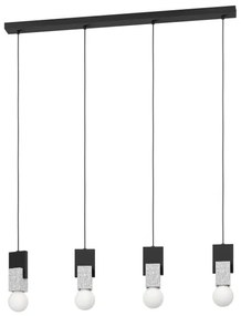 Eglo 99532 - Lampadario su corda LOBATIA 4xE27/40W/230V