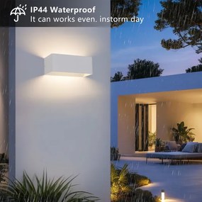 BRILAGI - Applique LED da esterno DONNANI LED/7W/230V 20 cm bianco IP44
