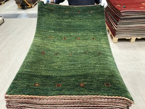 Loribaft Tappeto persiano 130 x 80 Verde (Iran) Annodato A Mano